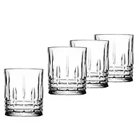 4-Piece Godinger Cut Crystal Double Old-Fashioned Glassware Set