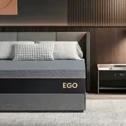 MLILY Ego Black 12 inch Queen Mattress in a Box, Gel Memory Foam Mattress, Medium