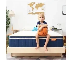 Sweetnight Oceanblue 8 Inch Gel Memory Foam Spring Hybrid Mattresses, Twin Mattress, Adult