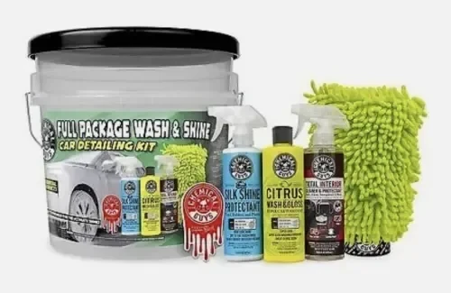 Chemical Guys 7-Piece Wash & Shine Car Cleaning Bucket Kit                     $19