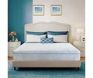 Mlily Ego Blue 10 Inch Queen Size Mattress, Cooling Gel Memory Foam Mattress In A Box, Medium
