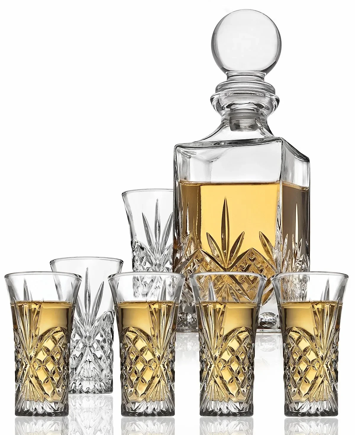 7-Piece Godinger Dublin Spirits Beverage Serving Set, 10 & 2 oz