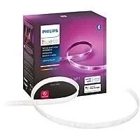 Philips - Hue Bluetooth Lightstrip Plus 80-inch Base Kit and Hue A19 Bluetooth 60W Smart LED Starter Kit $119.99
