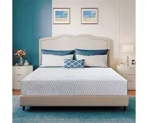 Mlily Ego Blue 8 Inch Twin XL Size Mattress, Cooling Gel Memory Foam Mattress In A Box, Medium