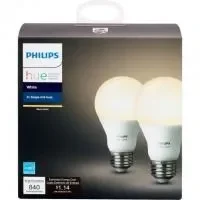 2 Philips Hue A19 Smart LED Bulbs