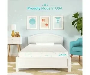 Mlily 5 Inch Memory Foam Mattress For Kids, Twin Size Mattress For Bunk Bed, Blue