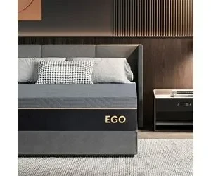 Mlily Ego Black 12 Inch Gel Memory Foam Mattress, Twin Mattress In A Box, Medium