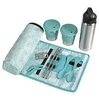10-Piece Ozark Trail Reusable Cutlery & Drinkware Combo Set (Blue or Aqua) $8 + Free S&H w/ Walmart+ or $35+