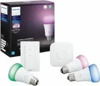 3-Bulb Philips Hue White & Color Ambiance A19 LED Starter Kit
