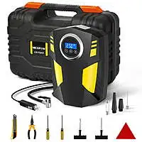 NEXPOW 12V 150PSI Portable Tire Inflator Air Compressor w/ Digital Pressure Gauge, Accessories & Hard Case $22 + Free Shipping w/ Walmart+ or $35+ orders