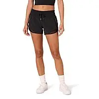 $8.90: Amazon Essentials Women's Standard-Fit Ruched Waistband Woven Running Short at Amazon