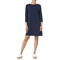 Amazon Essentials Women's 3/4 Sleeve Boat-Neck Dress $7.10 + Free Shipping w/ Prime or on $35+