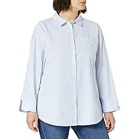 Amazon Essentials Women's 100% Cotton Classic-Fit 3/4 Sleeve Poplin Shirt