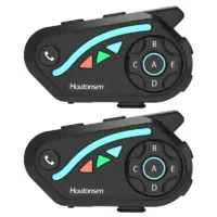 2 Pack Houtonsen V8 Plus Motorcycle Helmet Intercom Set $49.99 + Free Shipping